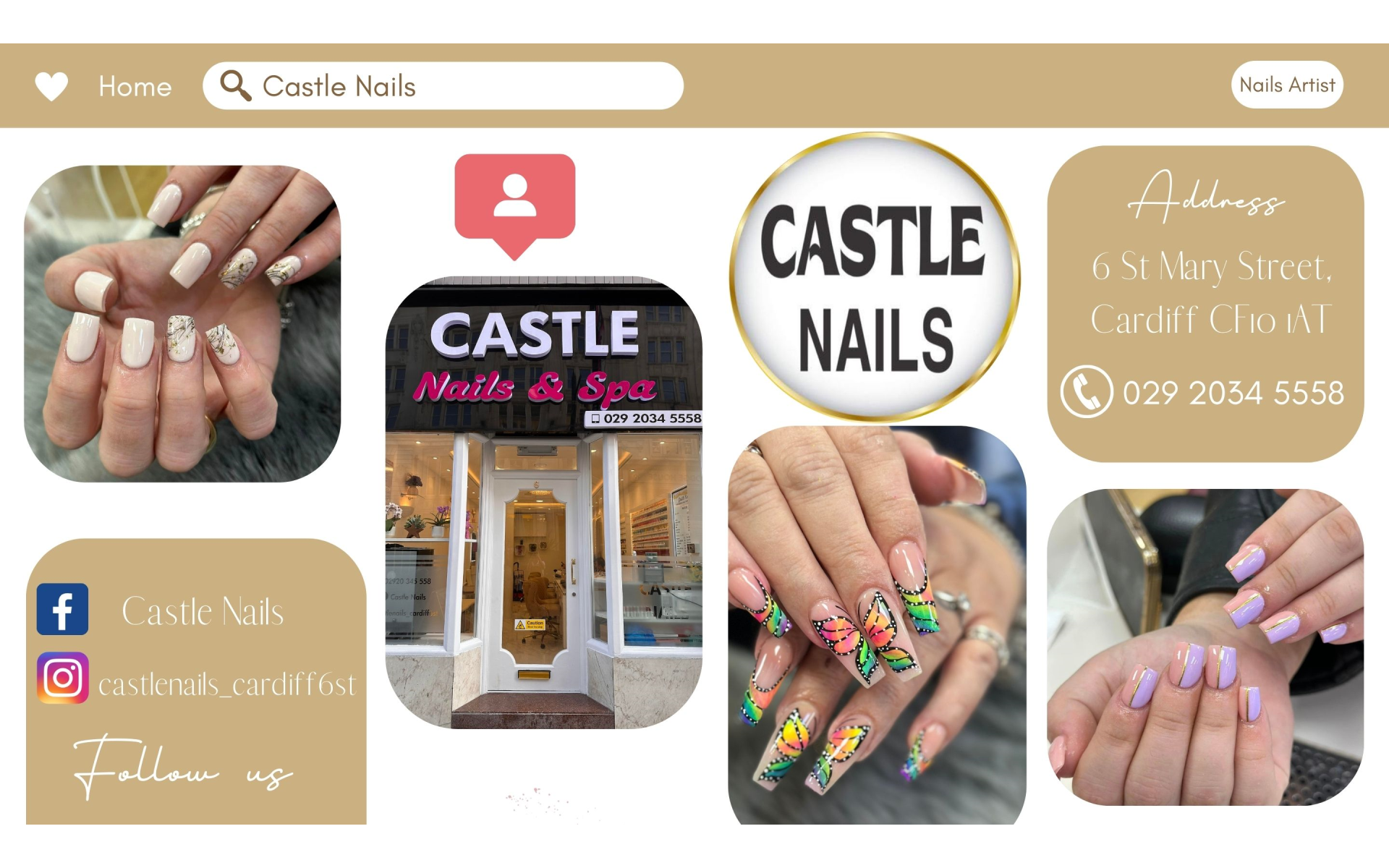 ▷ American Best Nails, Cardiff